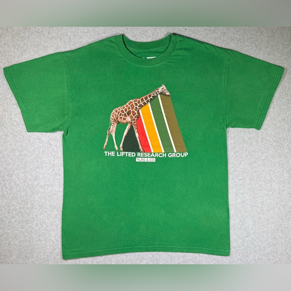 Lifted Research Group LRG Giraffe Graphic T Shirt US Size Large
